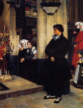 During the Service, Martin Luther's Doubts